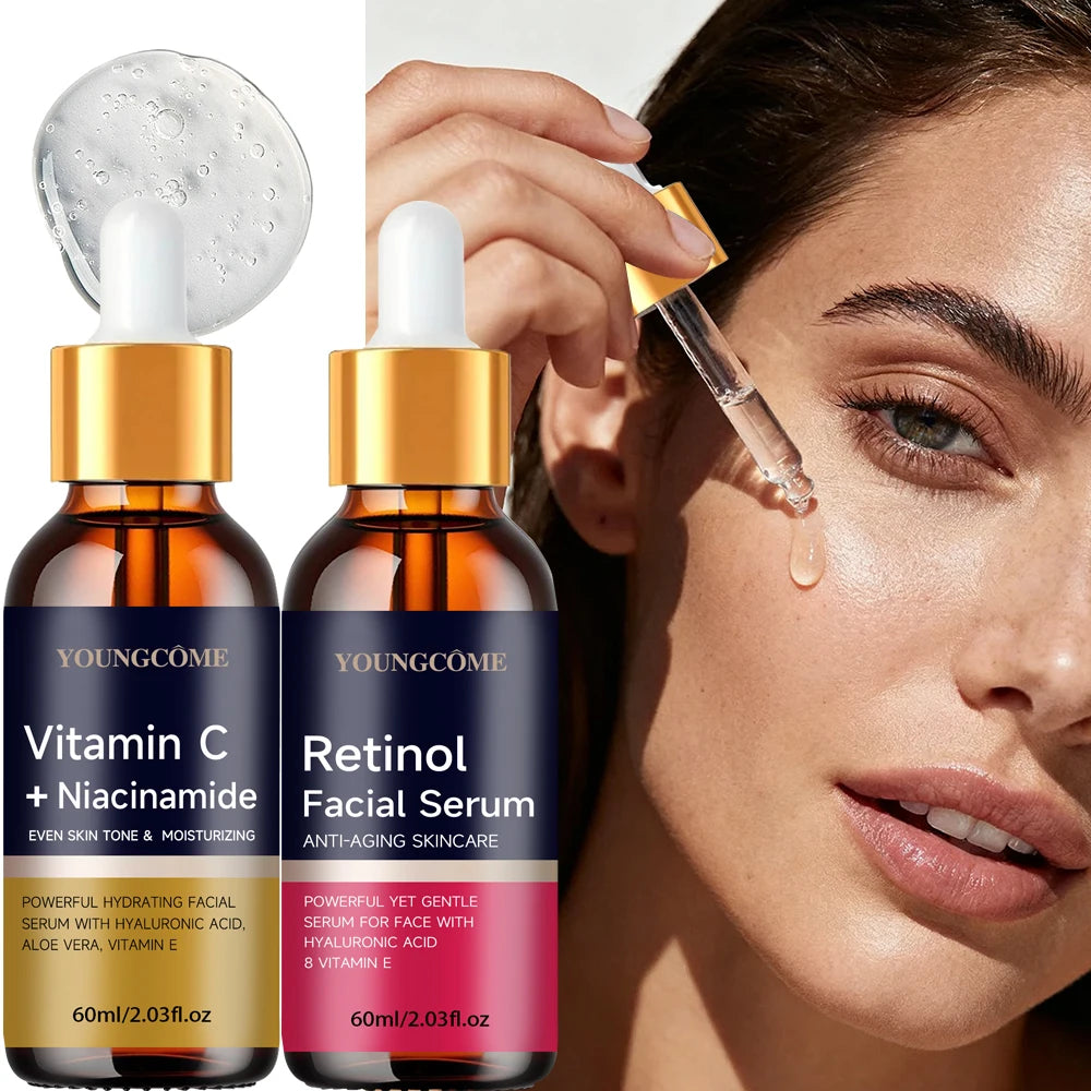 Retinol Anti-Wrinkles Serum Pore Shrinking Hydrating Moisturizing Essence Pigment Spots Remove Skincare for All Skin