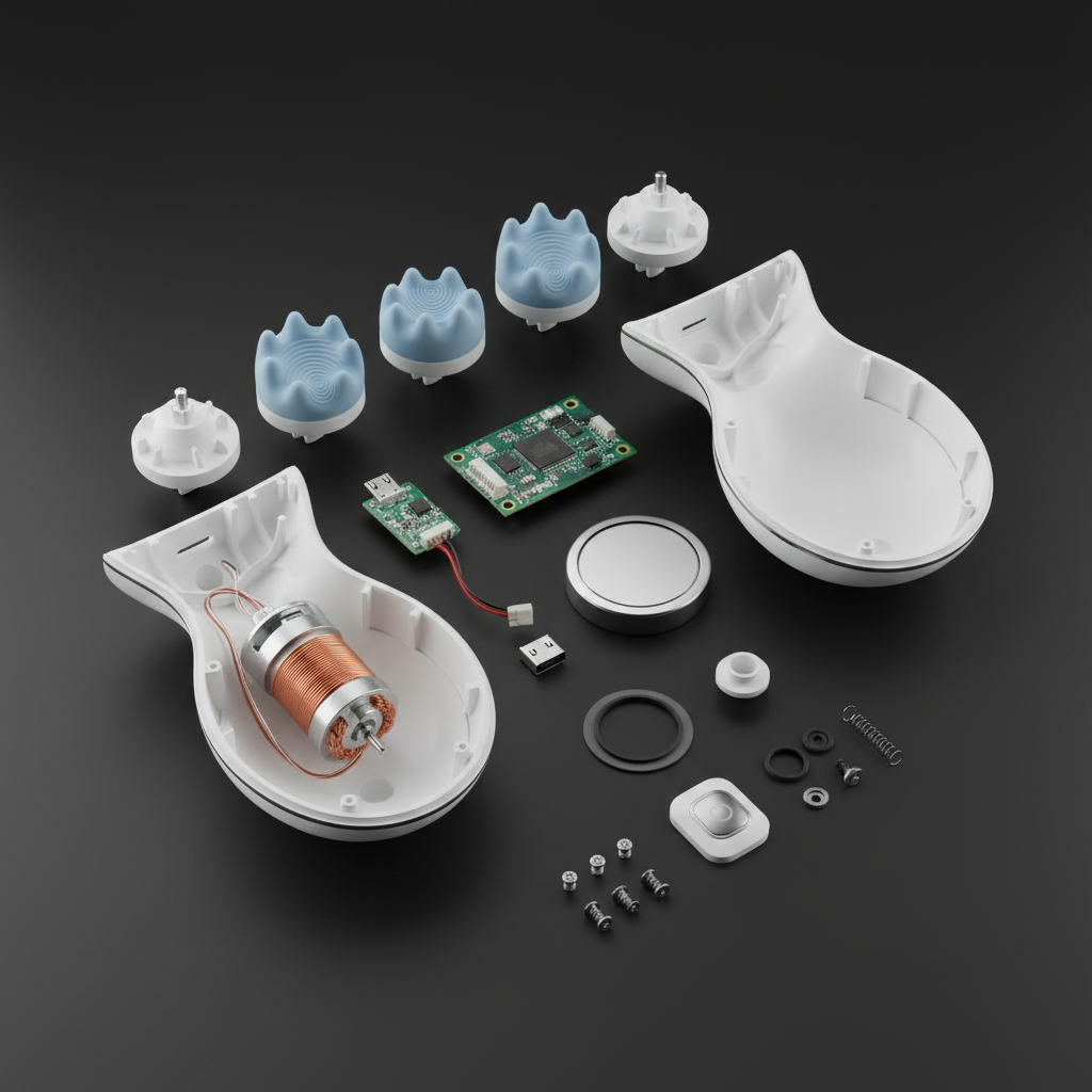 Scalp Massager Flat Lay